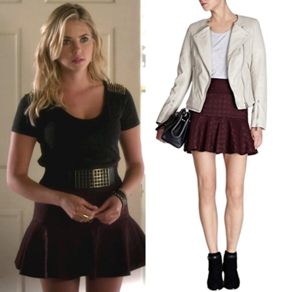 Karen Millen Item Flippy Panelled Trumpet Skirt ASO Hanna Marin - Picture 2 of 9